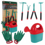 Súprava záhradného náradia zeleno-červená